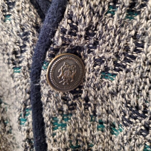 Vintage JT Beckett Wool Blend Knit Cardigan Sweater- Men's Size Large - Picture 3 of 7